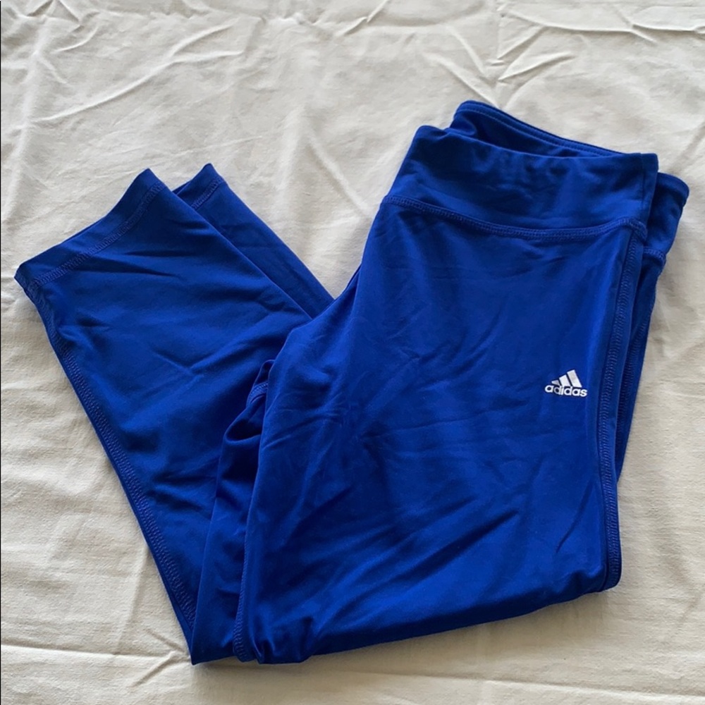 Adidas Blue Capri Leggings